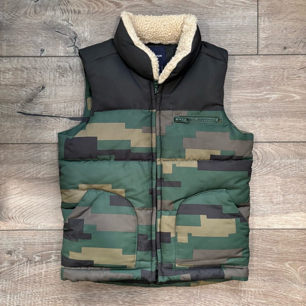 GAP Kids Vest with Cream Sherpa Lining size XS